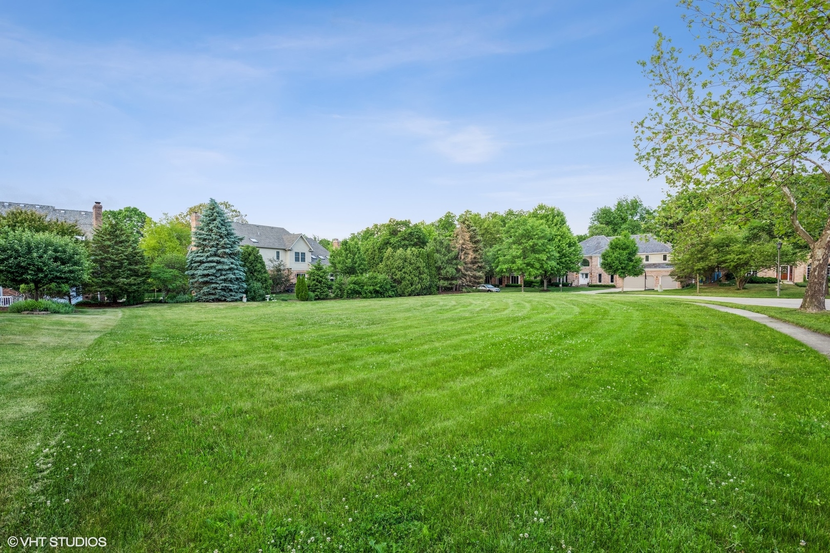 a view of a green field