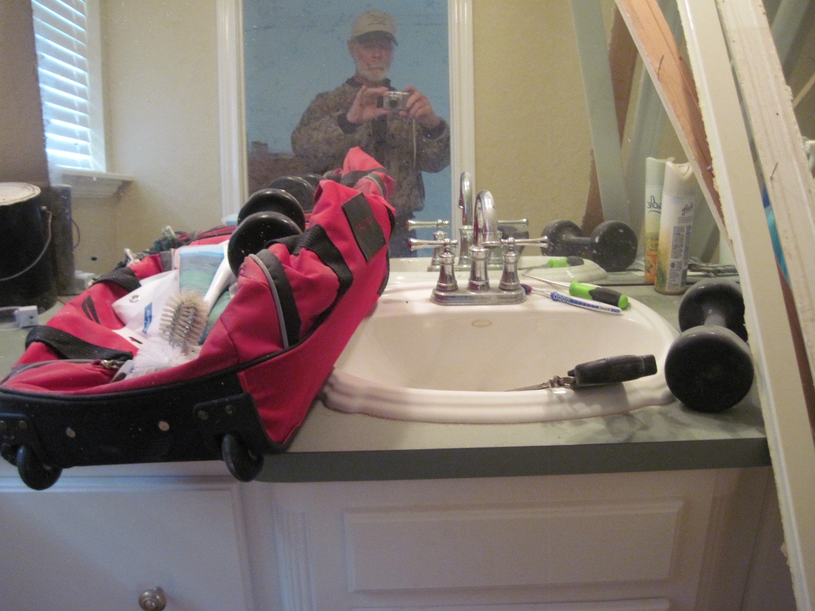 4129 Farm To Market 524 Road Sweeny, TX 77480 - Photo 27 of 28 a bathroom with a double vanity sink and a mirror
