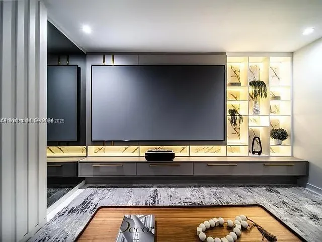 a view of room with furniture