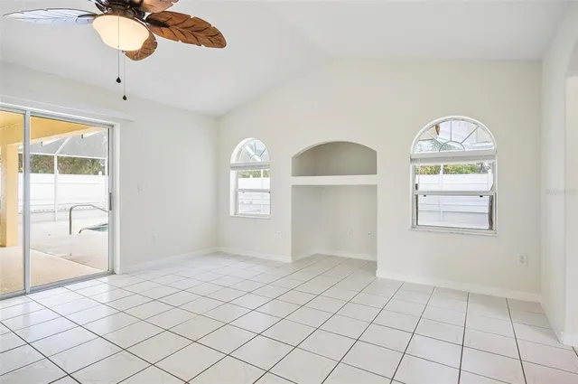 a view of an empty room and window