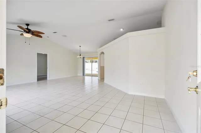 a view of an empty room