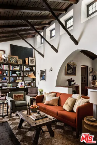 a outdoor living space with furniture