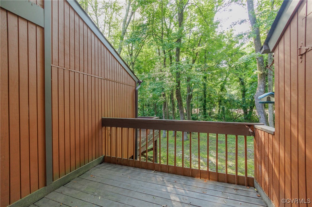 11808 North Briar Patch Drive Midlothian, VA 23113 - Photo 38 of 42 a view of balcony with wooden floor