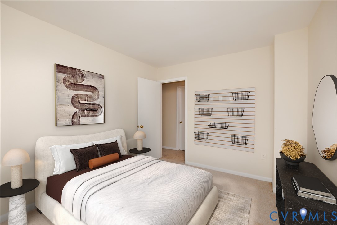 11808 North Briar Patch Drive Midlothian, VA 23113 - Photo 4 of 42 a bedroom with a bed and a closet