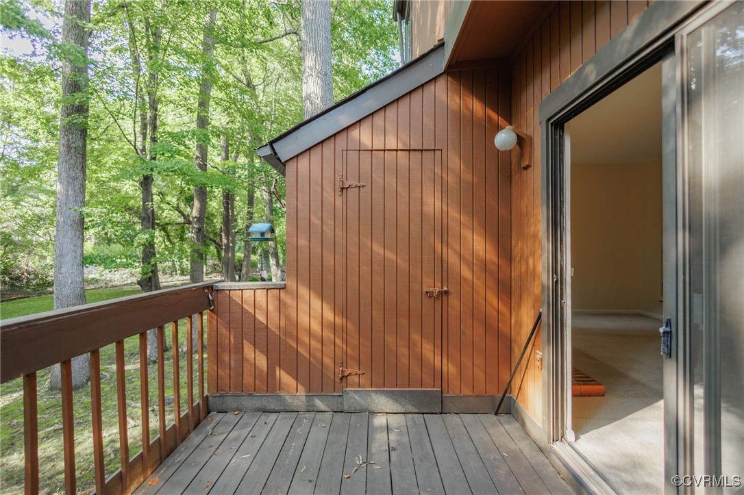 11808 North Briar Patch Drive Midlothian, VA 23113 - Photo 41 of 42 a view of deck with wooden floor and outdoor space