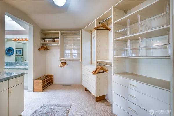 a view of walk in closet