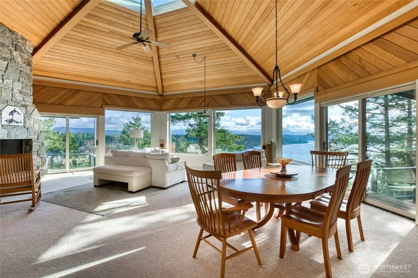 a outdoor space with furniture