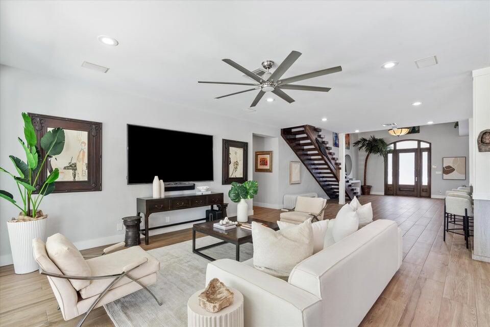 2311 Northeast 47th Street Lighthouse Point, FL 33064 - Photo 23 of 40 a living room with furniture and a flat screen tv