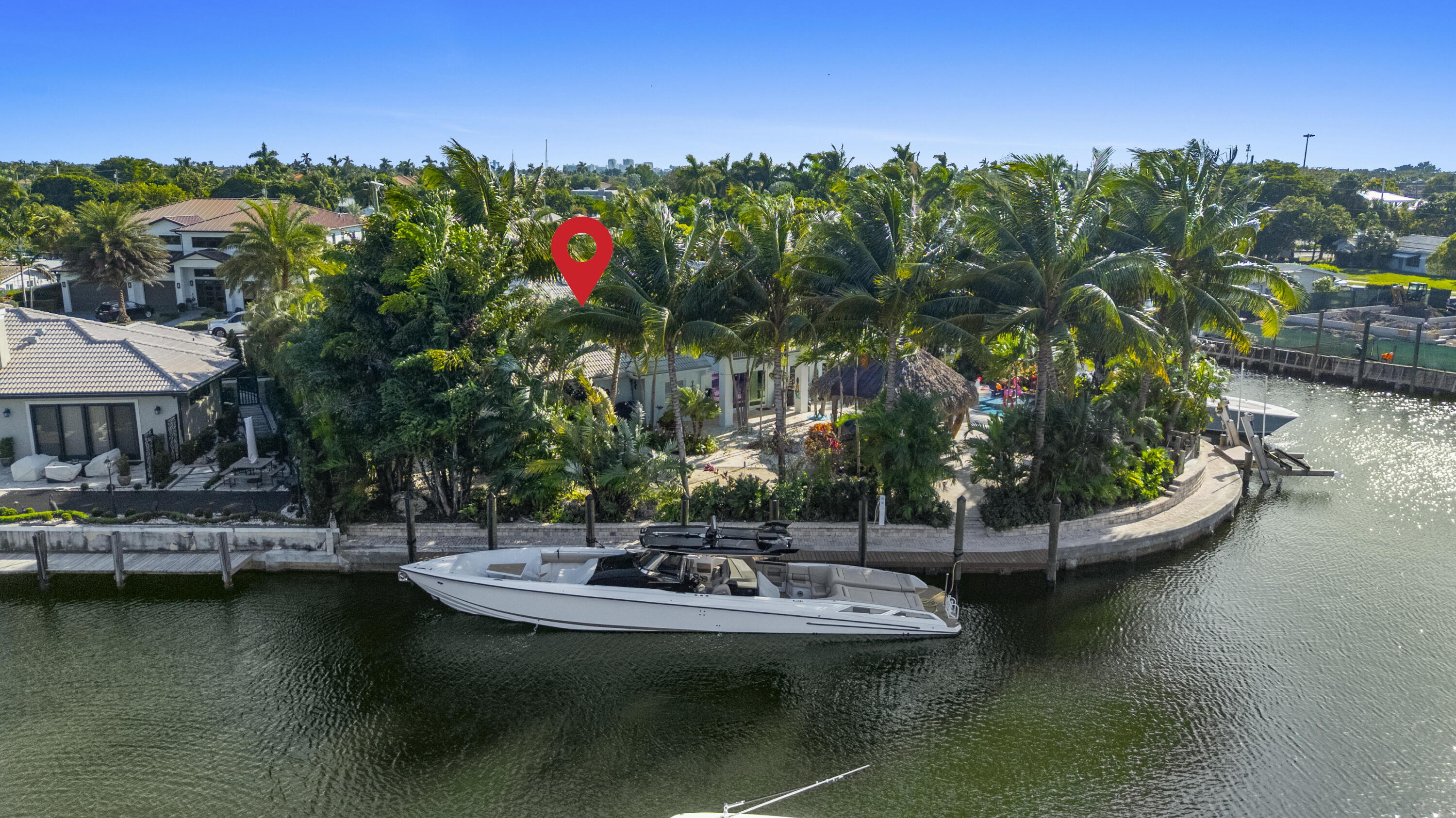 2311 Northeast 47th Street Lighthouse Point, FL 33064 - Photo 6 of 40 a view of a lake with sitting area