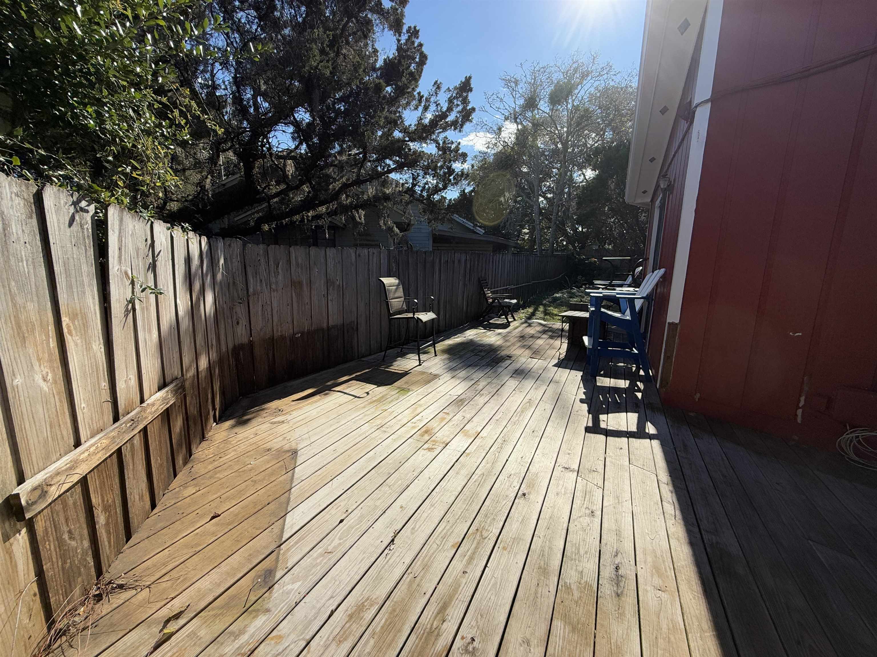 3 Agnes Circle St. Augustine, FL 32080 - Photo 15 of 15 a view of balcony with wooden floor and outdoor seating