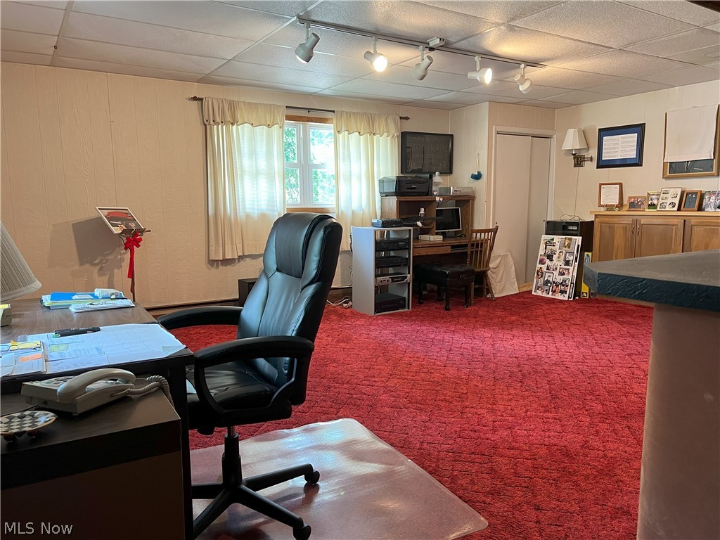 7325 Euclid Chardon Road Willoughby, OH 44094 - Photo 16 of 24 Carpeted office space featuring track lighting and a drop ceiling