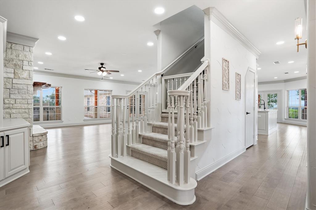 1430 Black Hawk Trail Nemo, TX 76070 - Photo 5 of 40 a view of entryway and hall with wooden floor