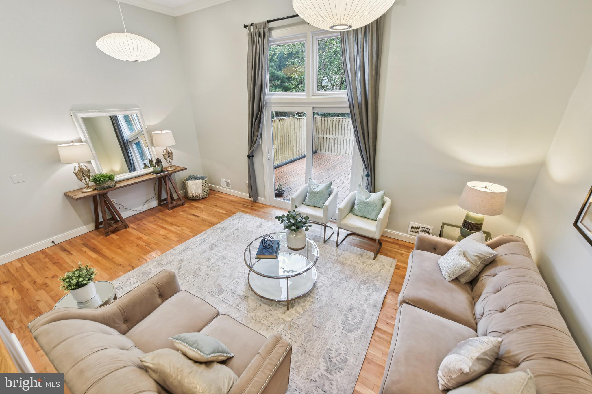 11862 Dunlop Court Reston, VA 20191 - Photo 9 of 28 View of living room from dining room