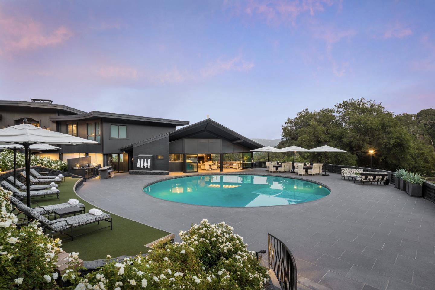 835 La Honda Road Woodside, CA 94062 - Photo 2 of 30 an aerial view of a house having yard and lake view