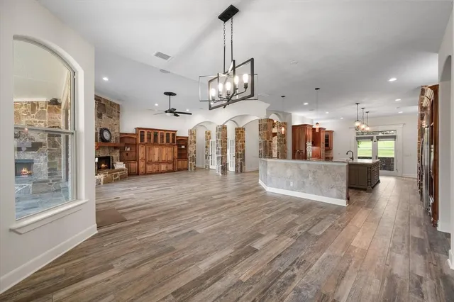 a view of a kitchen and a sink