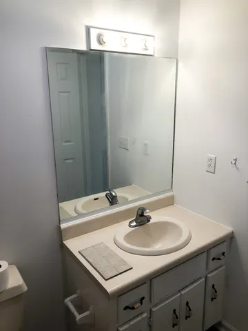 a view of a livingroom with an empty space