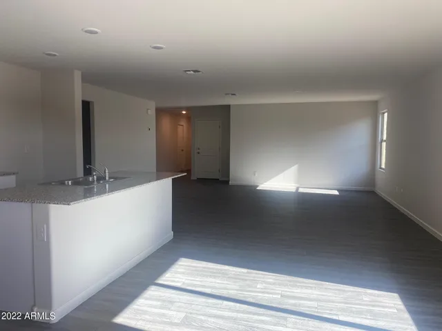 a view of a hallway with entryway