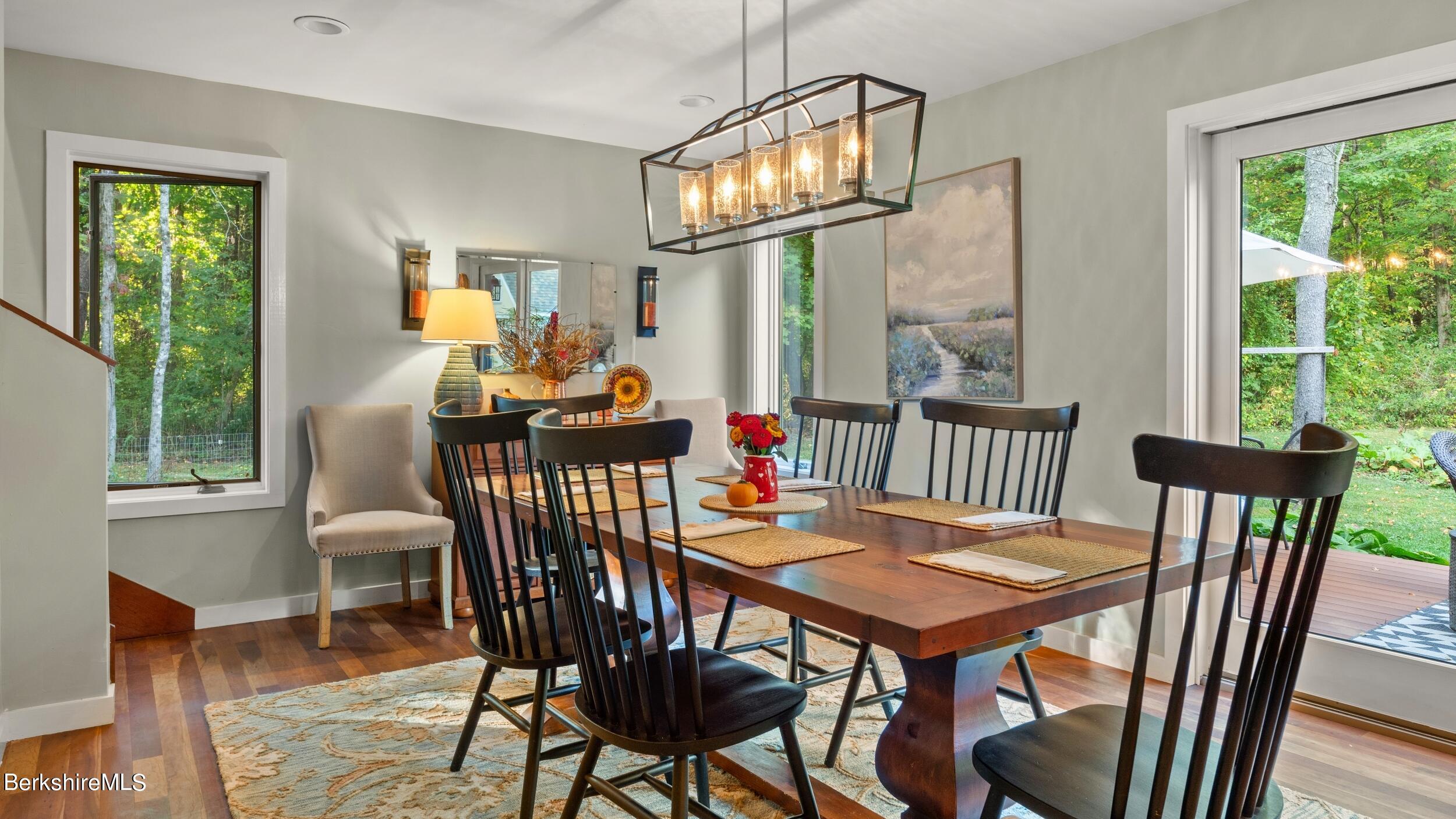 188 Hillsdale Road Egremont, MA 01230 - Photo 4 of 32 a view of a dining room with furniture window and outside view
