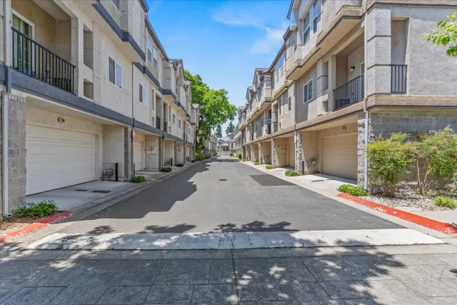 a view of a street with house