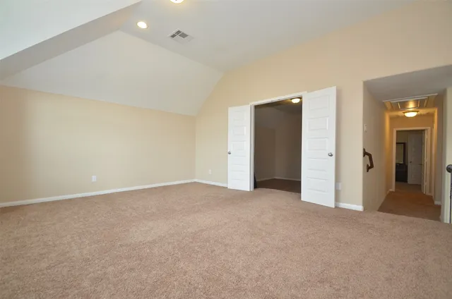 a view of an empty room