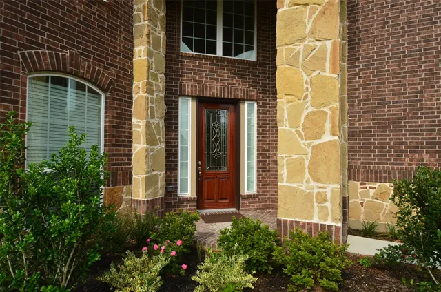 a view of front door of house