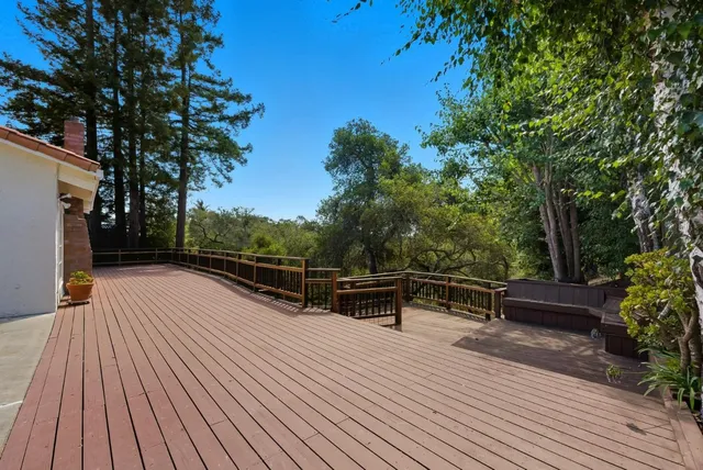 a view of outdoor space with seating