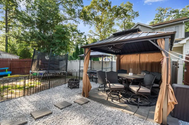 a backyard of a house