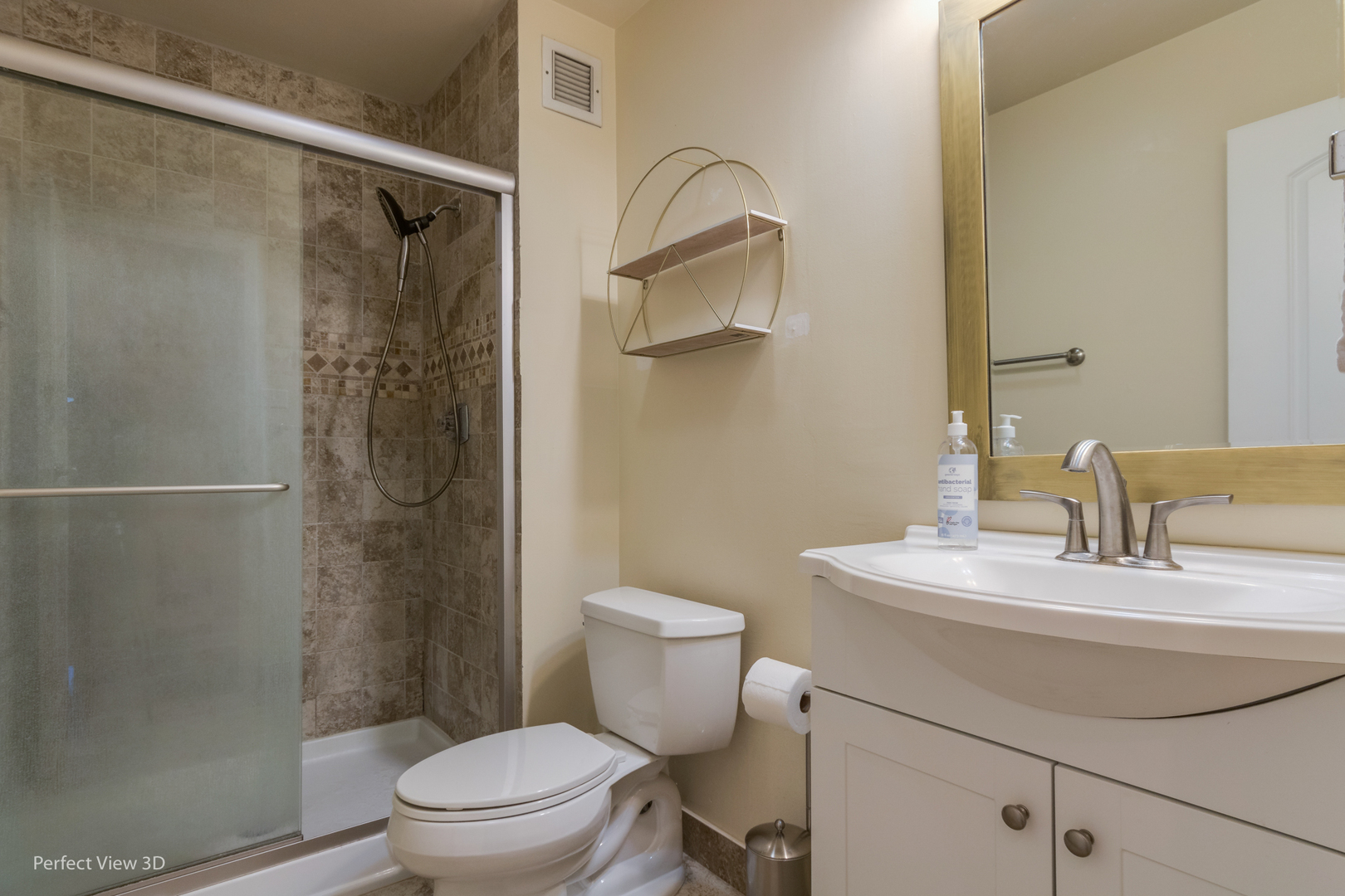701 Forum Square, Unit 307 Glenview, IL 60025 - Photo 15 of 22 a bathroom with a sink toilet and shower