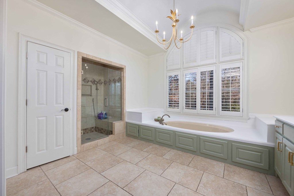 6916 Gaines Ridge Road Columbus, GA 31904 - Photo 25 of 56 Soaking tub and separate shower
