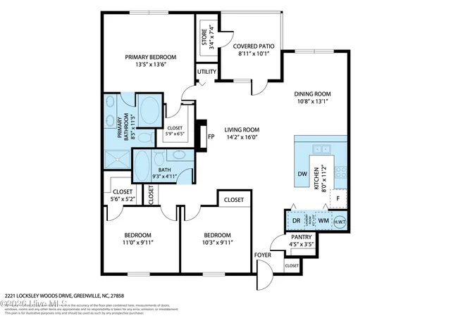 $185,000 | 2221 Locksley Woods Drive, Unit G, Greenville, NC 27858