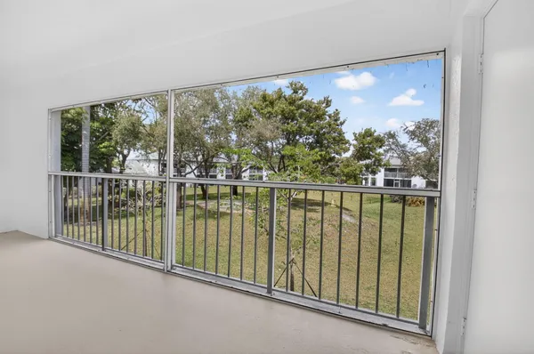 a view of a balcony