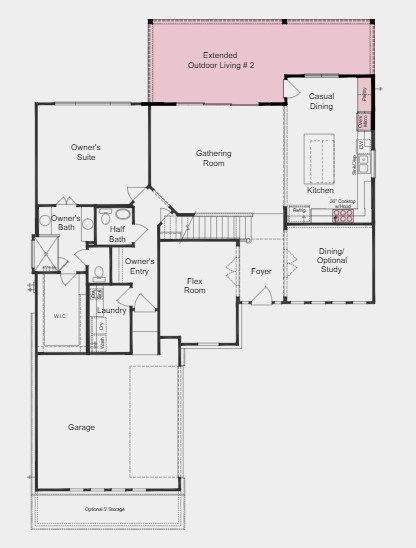 9204 The Ravine Way Austin, TX 78744 - Photo 2 of 32 Additional Highlights Include: Gourmet kitchen, added bedroom with full bath and media room on second floor, built-in panty at casual dining, sliding glass door at great room, double doors at flex, 8' interior doors first floor only, mudset shower at primary bath, covered outdoor living, tankless water heater, and pendant lights over kitchen island.