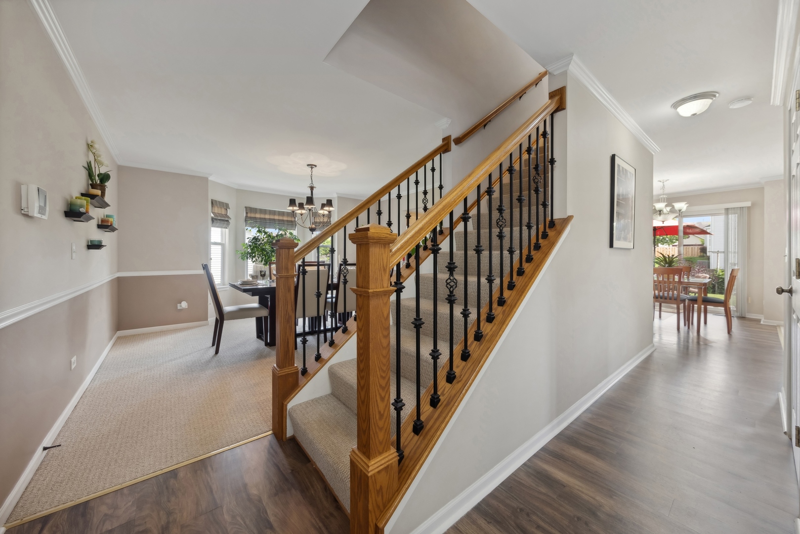 373 Foster Way Bolingbrook, IL 60440 - Photo 13 of 35 a view of entryway and hall with wooden floor