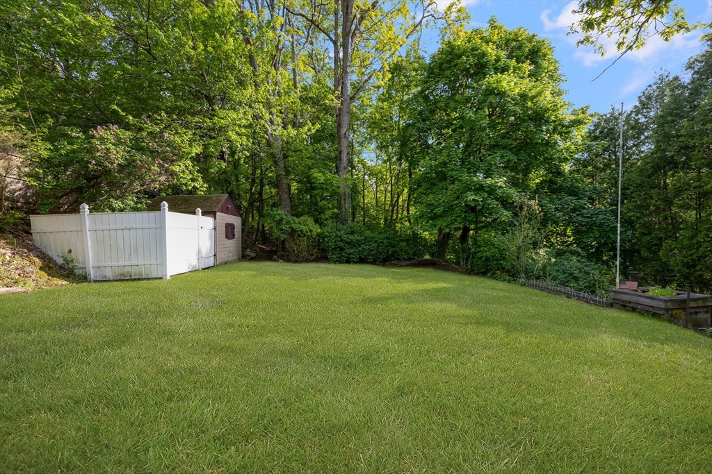 31 Tyson Road Worcester, MA 01606 - Photo 24 of 27 a backyard of a house with lots of green space