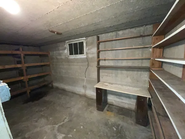 a view of storage and utility room