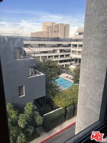 a view of a black building