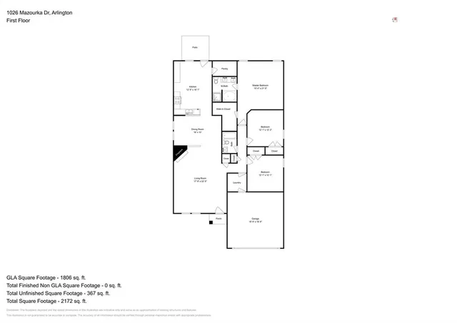 $2,150 | 1026 Mazourka Drive, Arlington, TX 76001