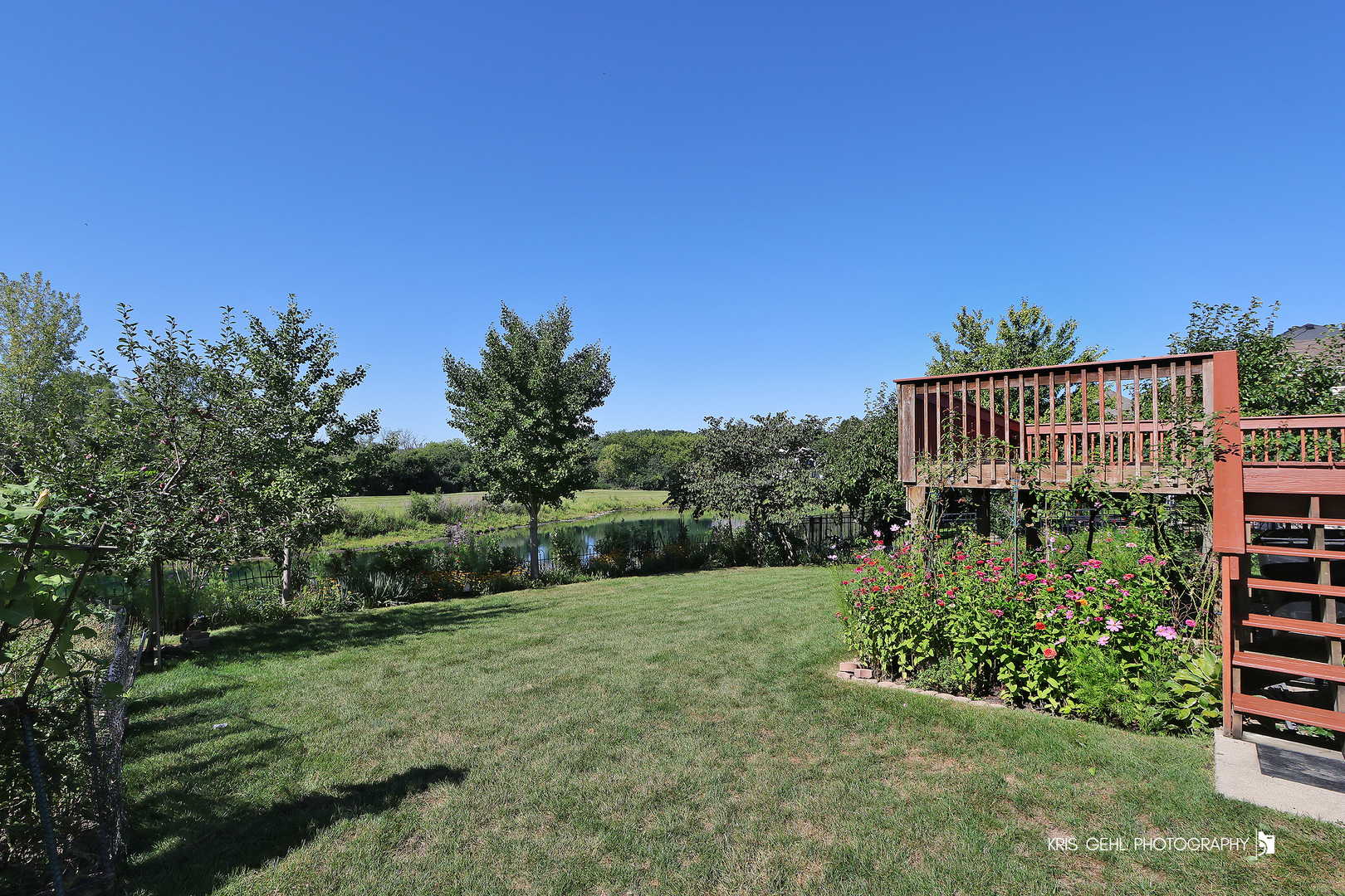 25619 West Bluestem Road Round Lake, IL 60073 - Photo 26 of 33 a view of backyard with plants and outdoor seating