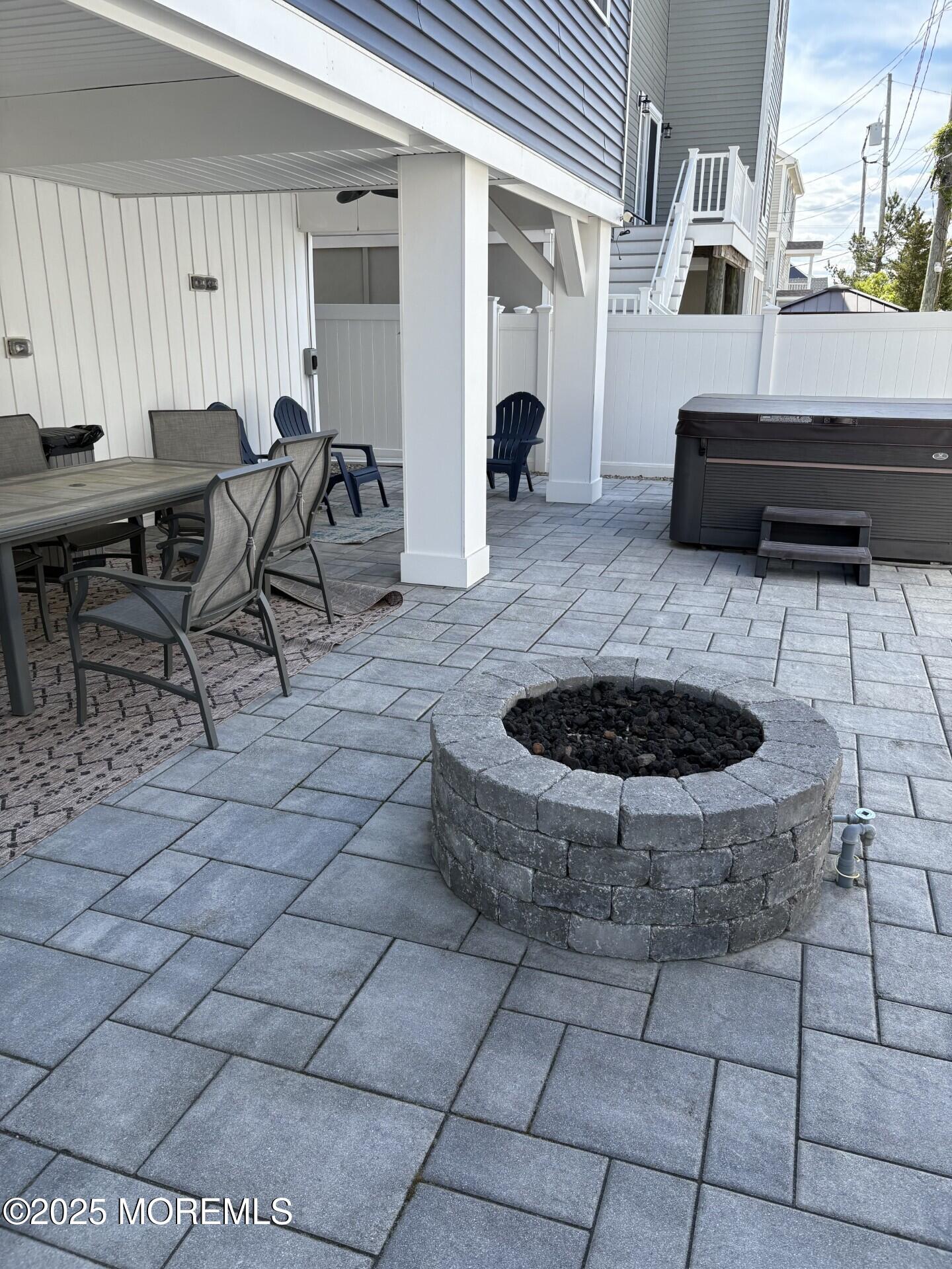 32 Silver Beach Road Lavallette, NJ 08735 - Photo 14 of 20 Yard, Firepit, Hot Tub