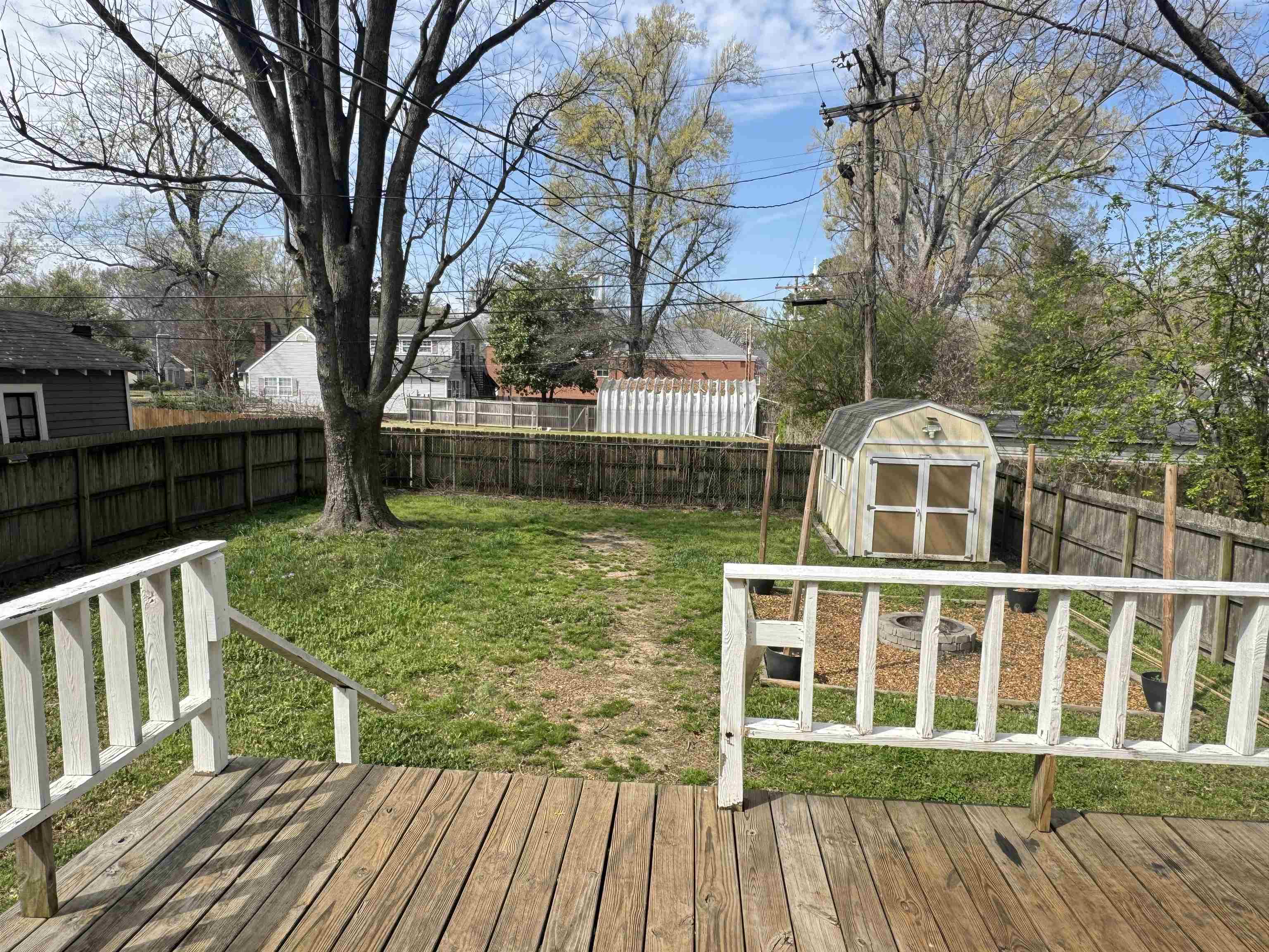 331 Alexander Street Memphis, TN 38111 - Photo 25 of 25 Fenced backyard featuring a deck and a storage unit