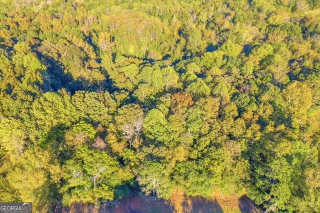 a view of a brick building with many windows