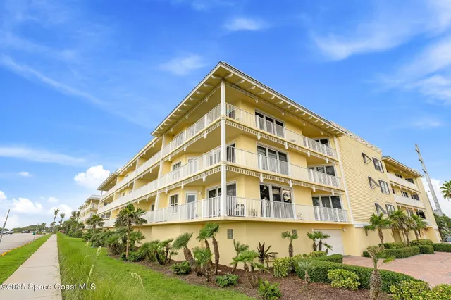 a front view of a building