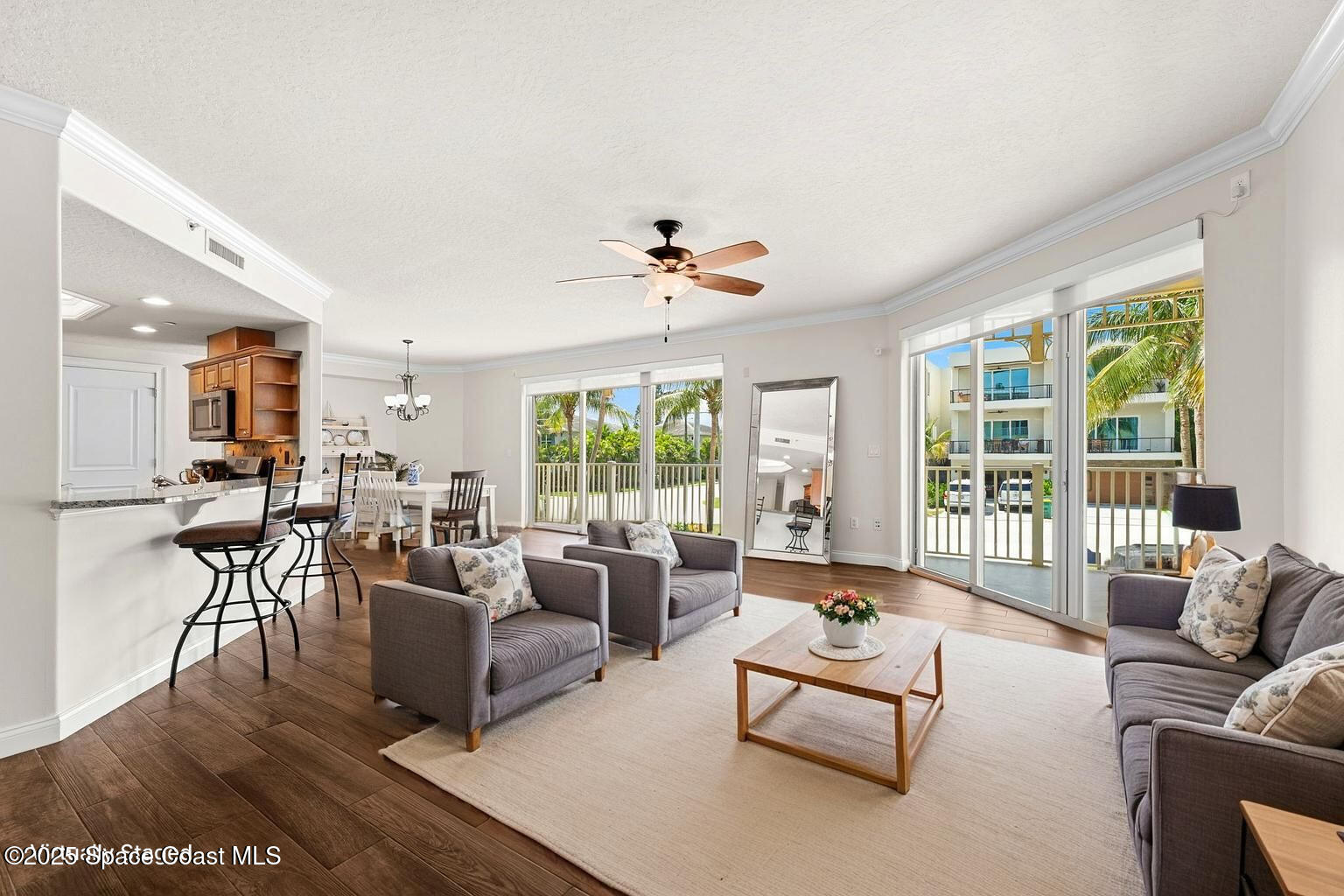 1 8th Avenue, Unit 1201 Indialantic, FL 32903 - Photo 3 of 33 1 8th 1201 VS Living Angle 1