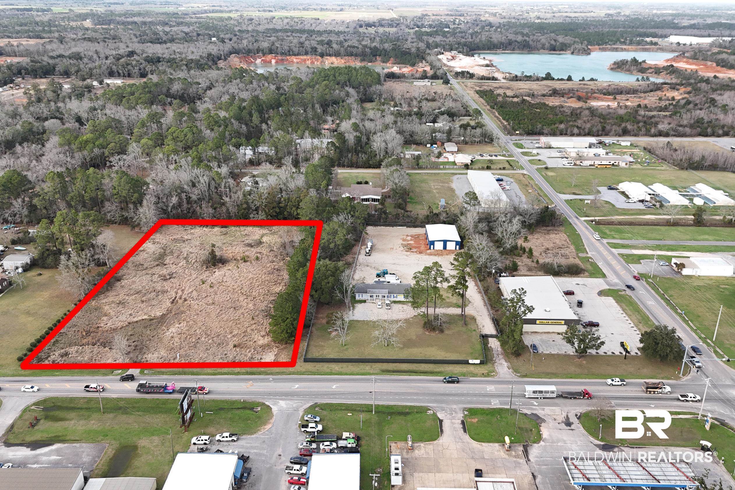 17859 Highway 98 Foley, AL 36535 - Photo 3 of 17 Drone / aerial view with a water view