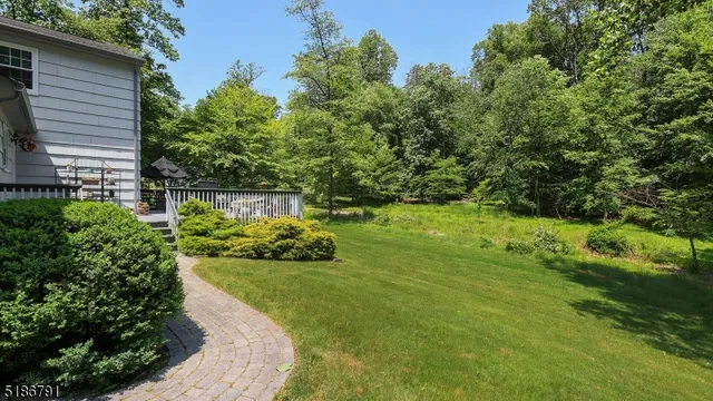 a view of yard with green space