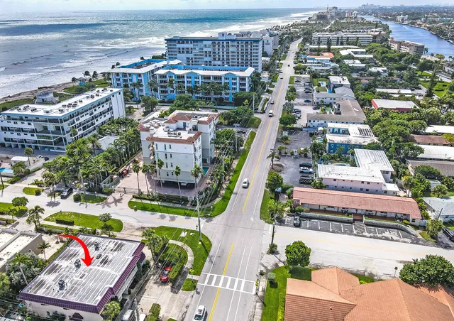 a view of a city with tall buildings