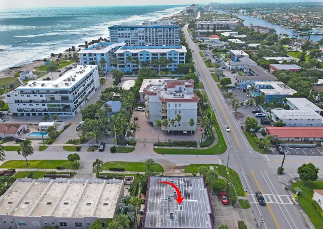 an aerial view of a city