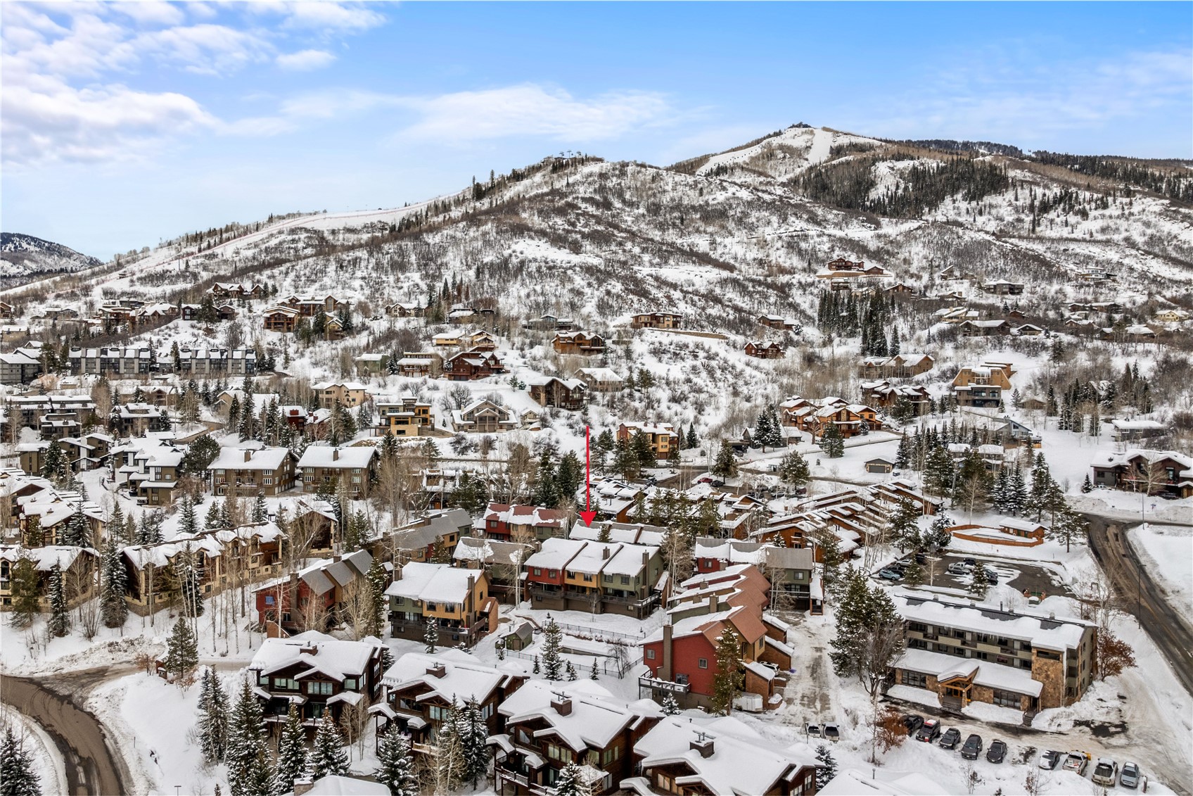 2650 Medicine Springs Road, Unit 11 Steamboat Springs, CO 80487 - Photo 36 of 40 an aerial view of houses with city view