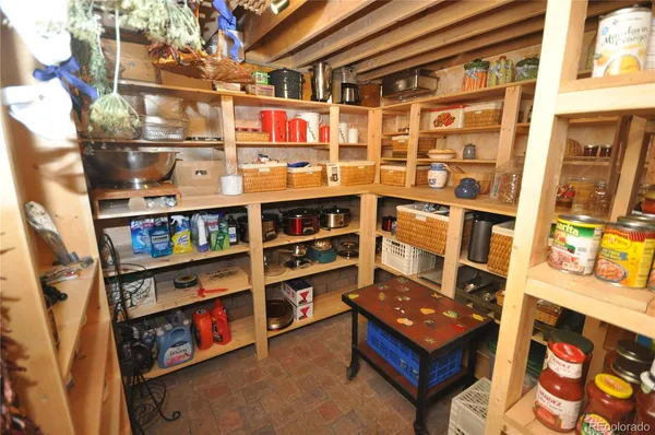 a view of roof deck with furniture