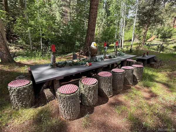 a garden filled with lots of trees
